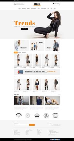 简洁大气的Bootstrap响应式时尚服装销售商城网站模板